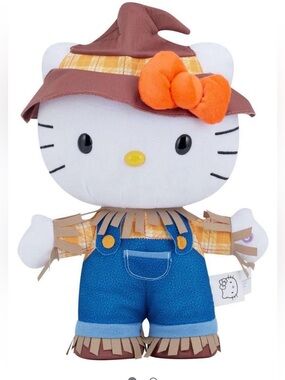 Hello Kitty Animated Plush - Scarecrow - 13.5 Inches - New!